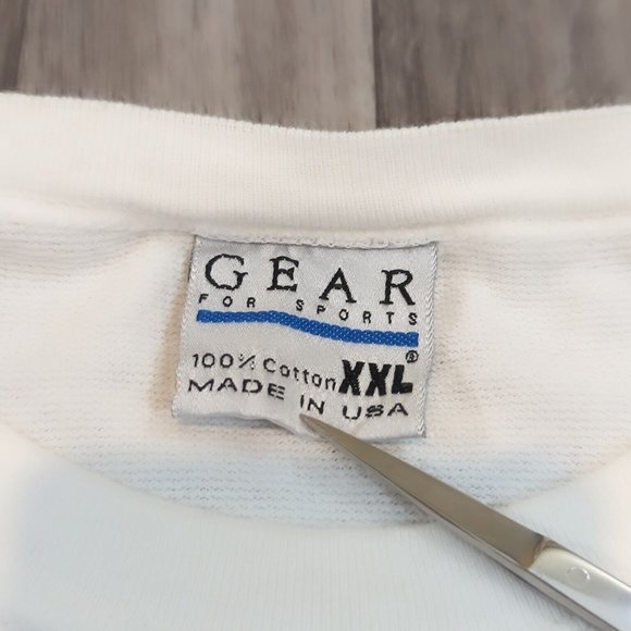 Vintage Bob Chinn's Crab House Men's Beige Waffle Knit T-Shirt Size XXL - Picture 4 of 5